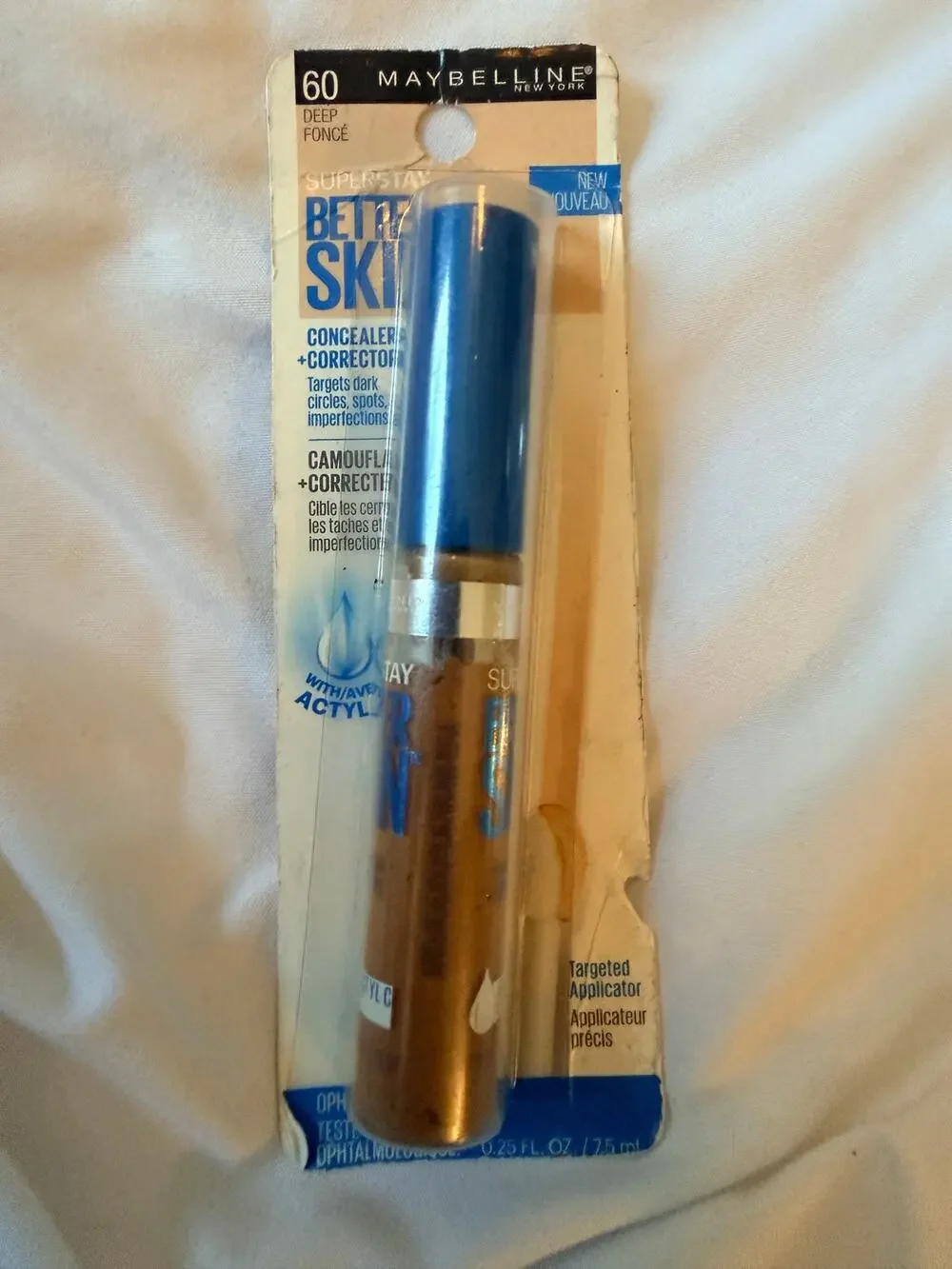 Maybelline SuperStay Better Skin Concealer Corrector 60 Deep 0.25 fl oz Sealed